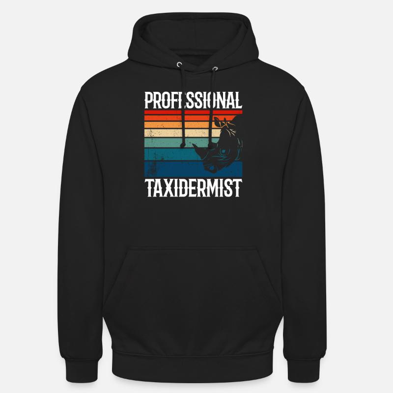 Taxidermiste professionnel - Sweat-shirt à capuche unisexe - noir
