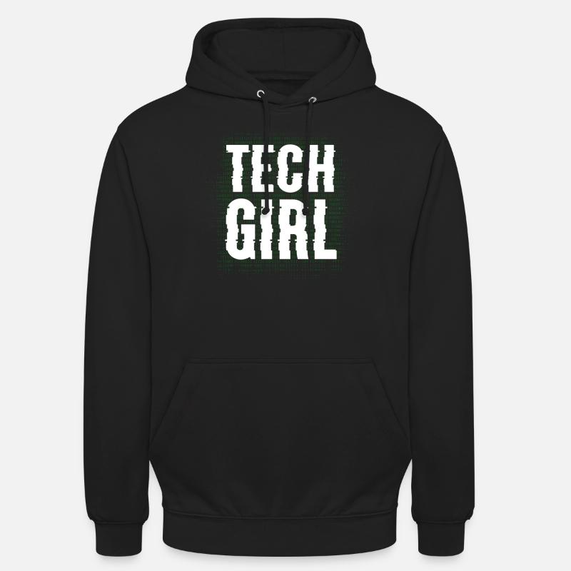 Tech Girl Programmiererin - Unisex Hoodie - Schwarz