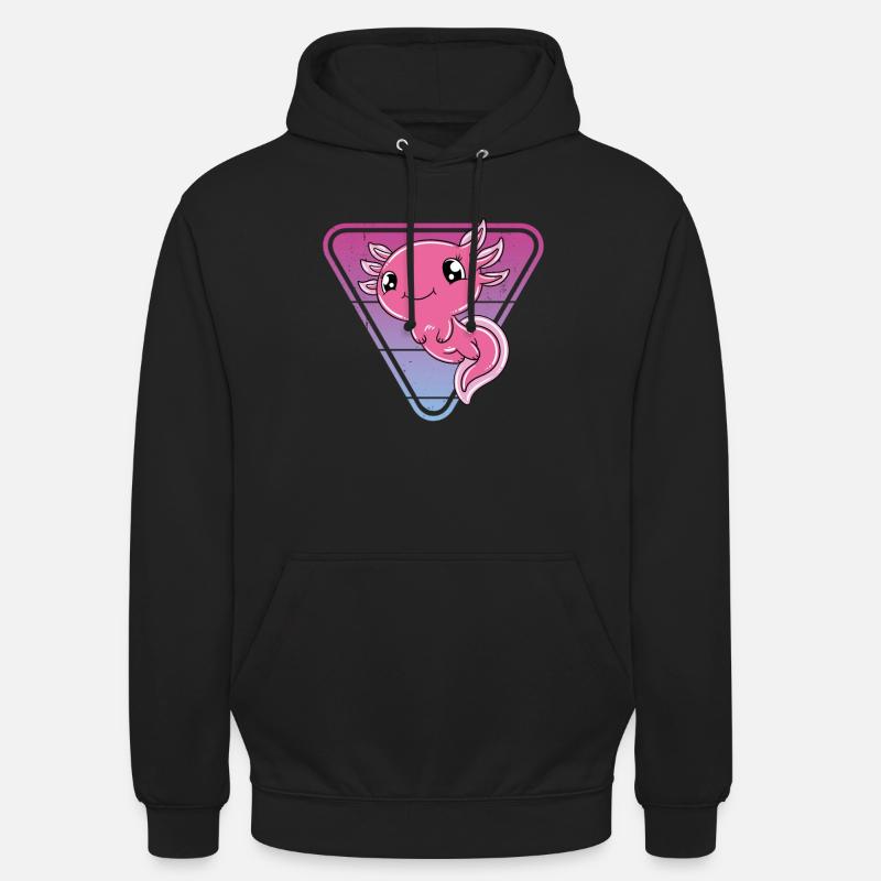 Axolotl mignon Axolotl drôle - Sweat-shirt à capuche unisexe - noir
