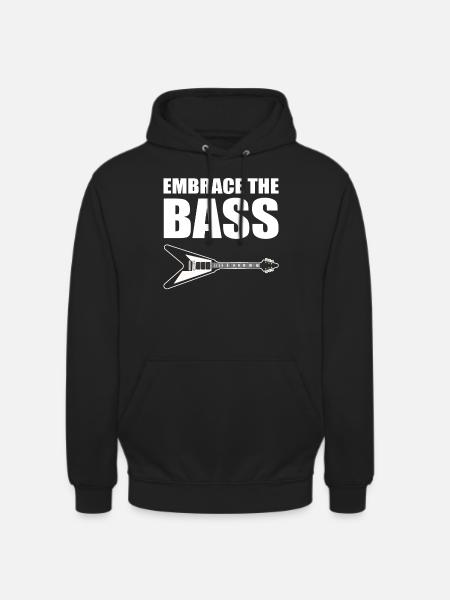 Lustiger Bassgitarrist Gitarrenlehrer - Unisex Hoodie - Schwarz