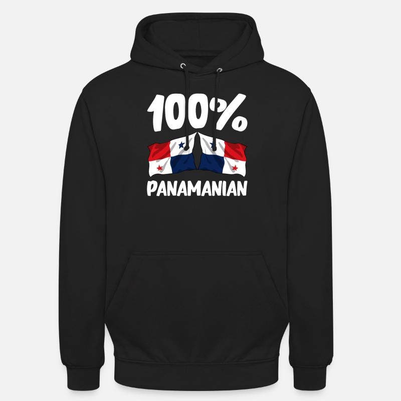 Drapeau panaméen Drapeau panaméen - Sweat-shirt à capuche unisexe - noir