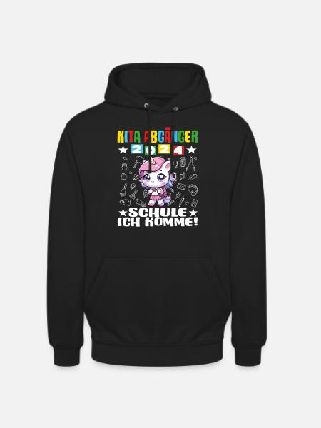 1 klasse 2024 Erstklässler Einschulung - Unisex Hoodie - Schwarz