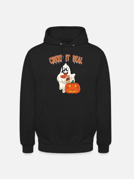 Cute Halloween Ghost Halloween - Unisex Hoodie - black