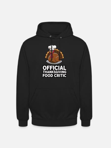Funny Thanksgiving Turkey - Unisex Hoodie - black