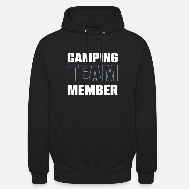 Équipe de camping - Sweat-shirt à capuche unisexe - noir