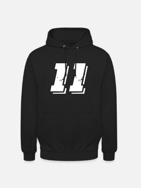 11 Zahl Symbol - Unisex Hoodie - Schwarz