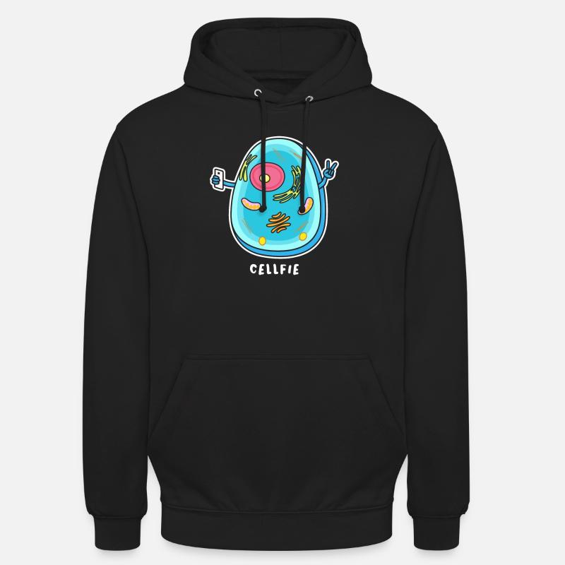 Cellfie - Sweat-shirt à capuche unisexe - noir