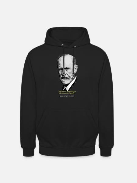 Sigmund Freud Quote - Unisex Hoodie - black