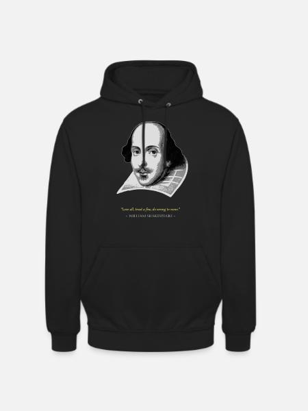 William ShakespeareZitat - Unisex Hoodie - Schwarz