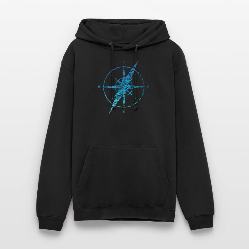 Sailor Compass Scribble Colors Ship Compass Unisex Hoodie