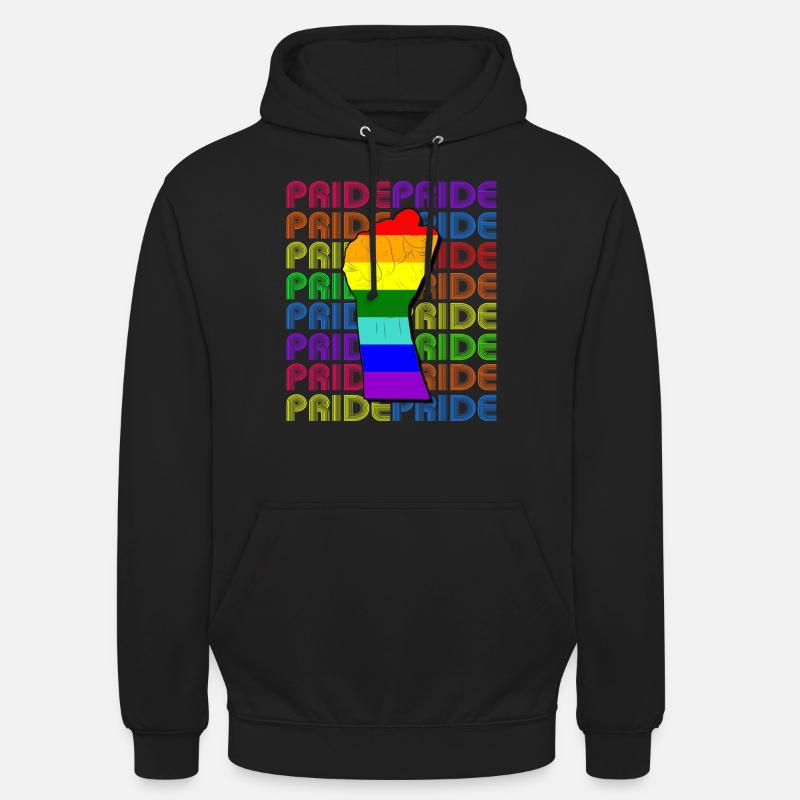 PridePride - Sweat-shirt à capuche unisexe - noir