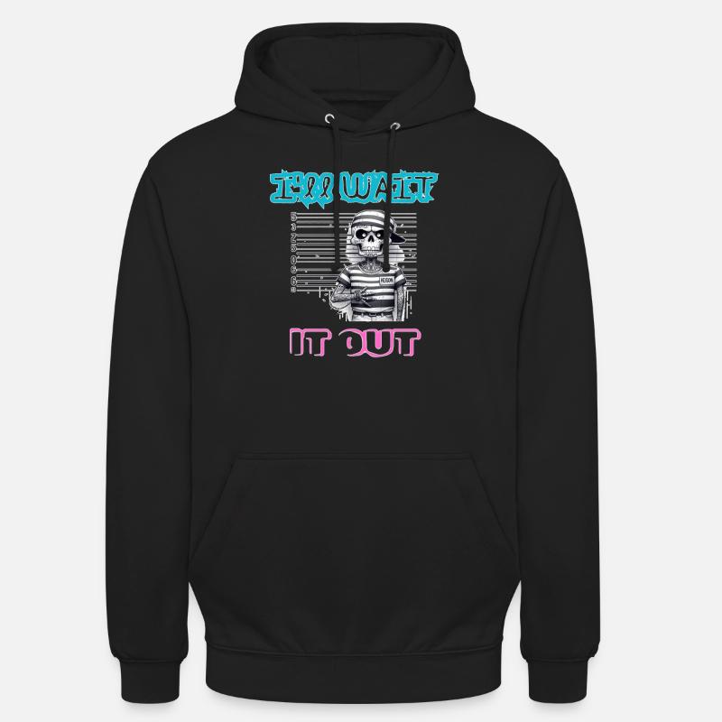 Je vais attendre - Sweat-shirt à capuche unisexe - noir