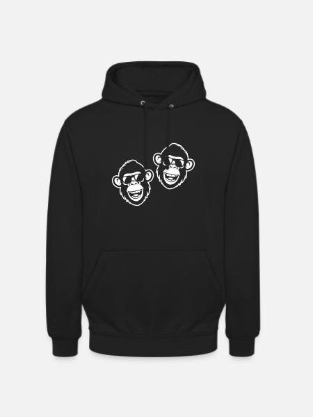Monkey Funny Cool - Unisex Hoodie - black
