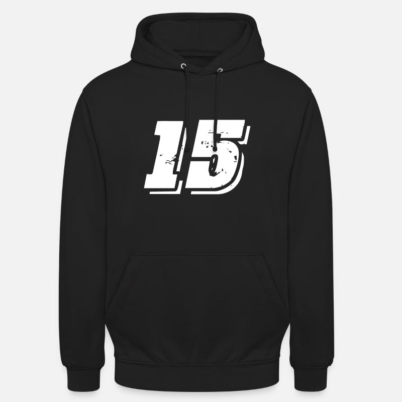 Symbole numérique 15 - Sweat-shirt à capuche unisexe - noir