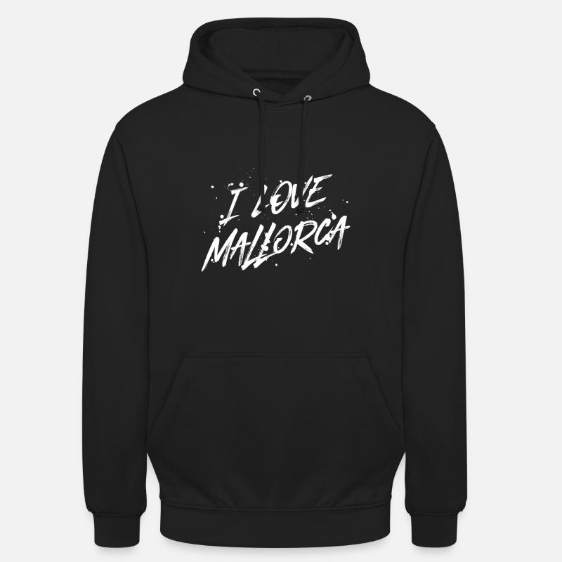 J’aime Majorque - Sweat-shirt à capuche unisexe - noir