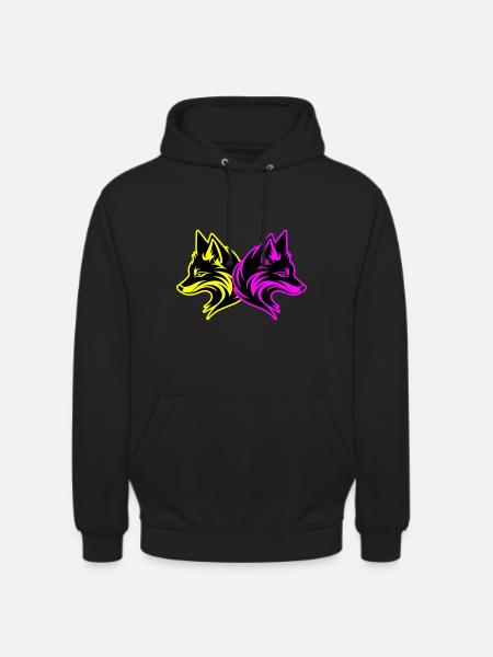 Fox Animal - Unisex Hoodie - black