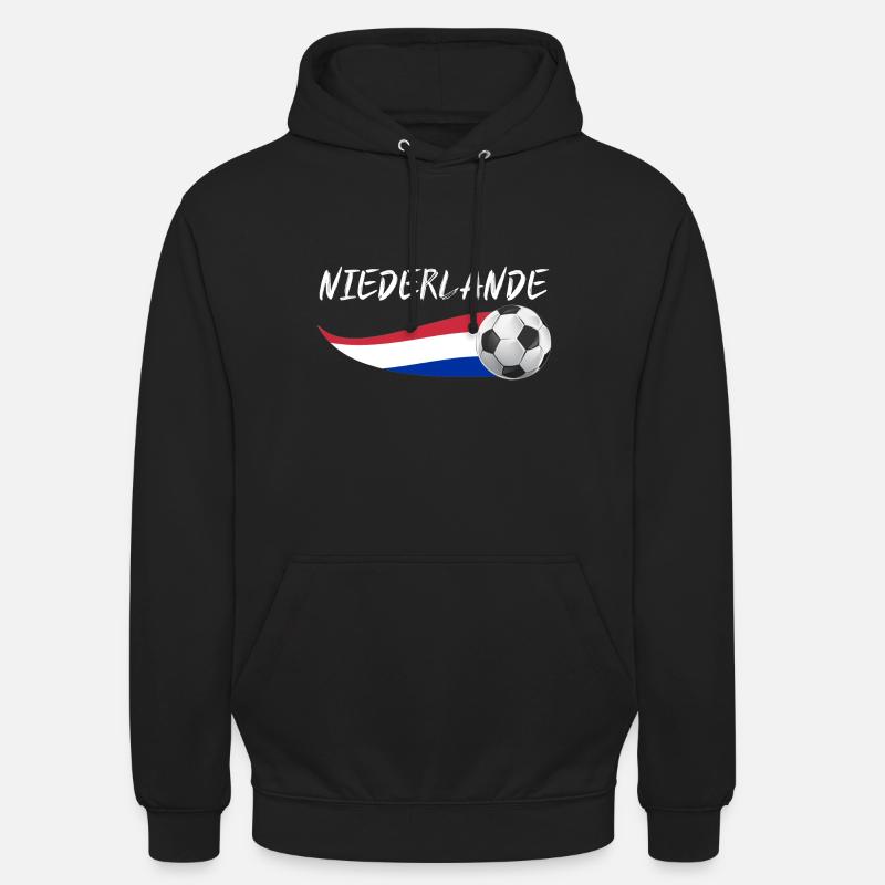 Pays-Bas Pays-Bas - Sweat-shirt à capuche unisexe - noir