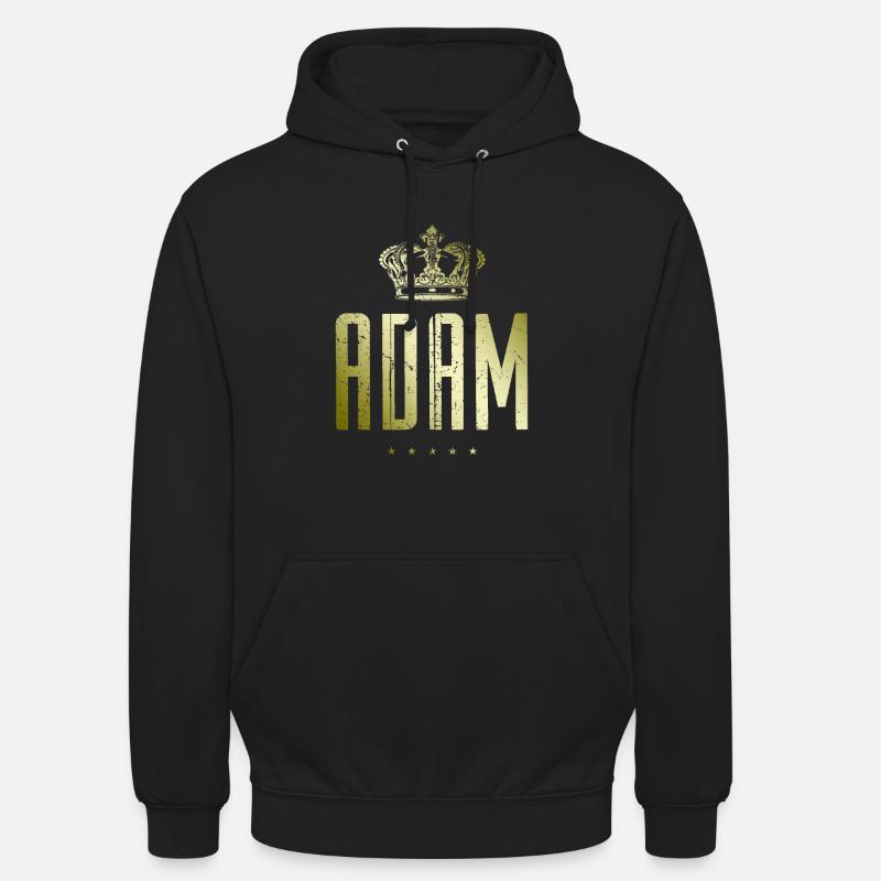 Adam - Sweat-shirt à capuche unisexe - noir