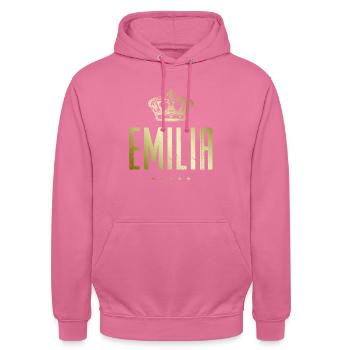 Emilia - Unisex Hoodie - Pink - Vorne - Alina (178cm) & Michal (187cm)
