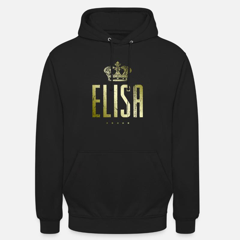 TEST ELISA - Sweat-shirt à capuche unisexe - noir