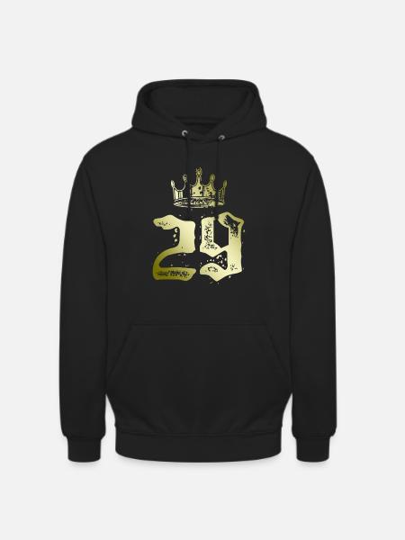 29 Zahl Krone - Unisex Hoodie - Schwarz