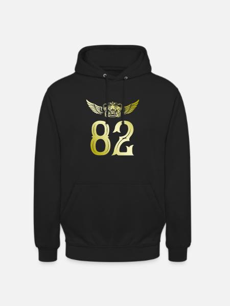 82 Number crown - Unisex Hoodie - black