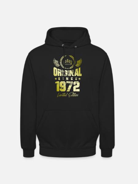 Édition limitée 1972 - Sweat-shirt à capuche unisexe - noir