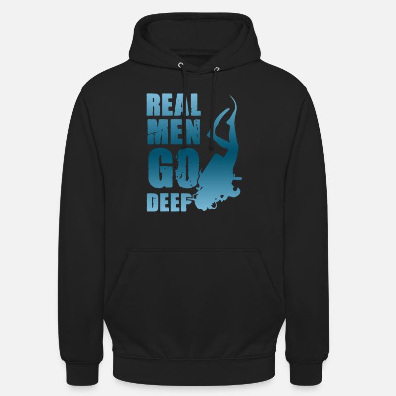 plaisir de plongée - Sweat-shirt à capuche unisexe - noir