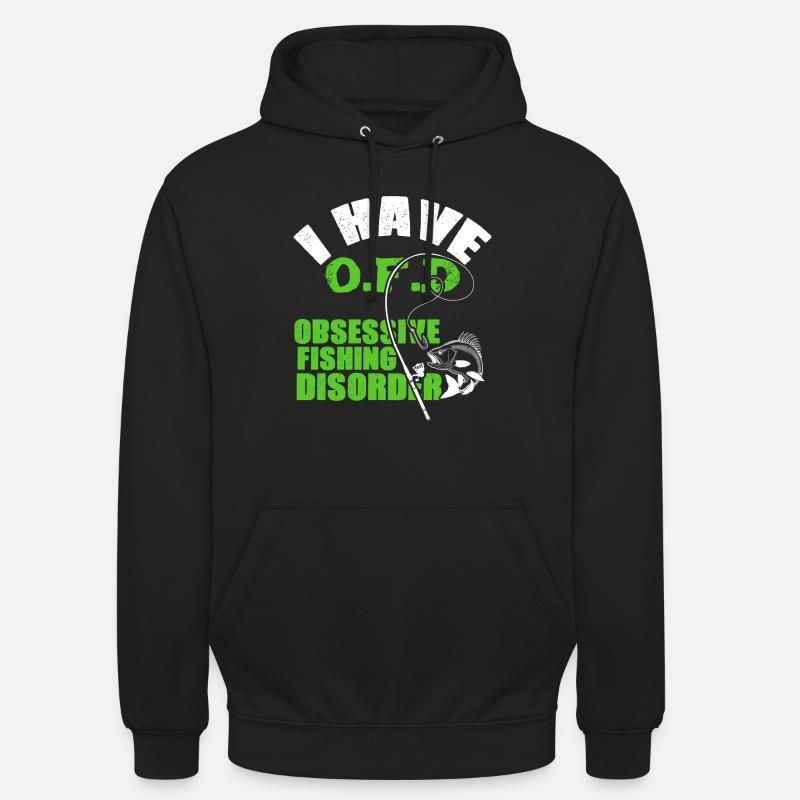pêche pêche - Sweat-shirt à capuche unisexe - noir
