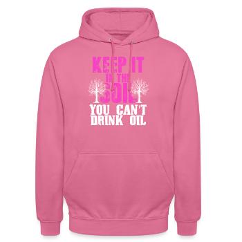 nature conservation environmental protection - Unisex Hoodie - pink - Front - Alina (178cm) & Michal (187cm)
