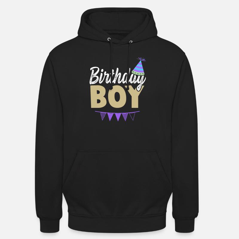 anniversaire de jeune garçon - Sweat-shirt à capuche unisexe - noir