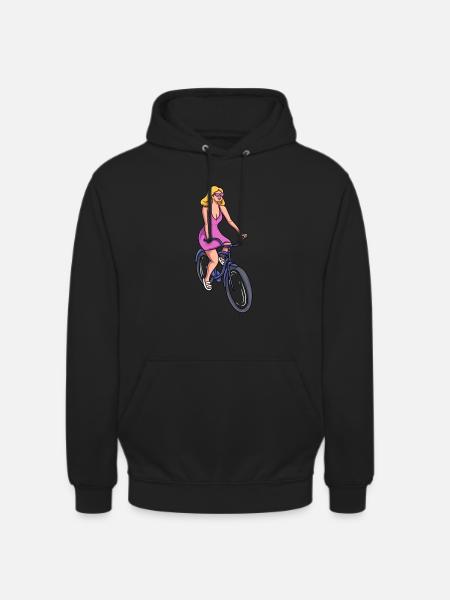 Cyclisme féminin - Sweat-shirt à capuche unisexe - noir