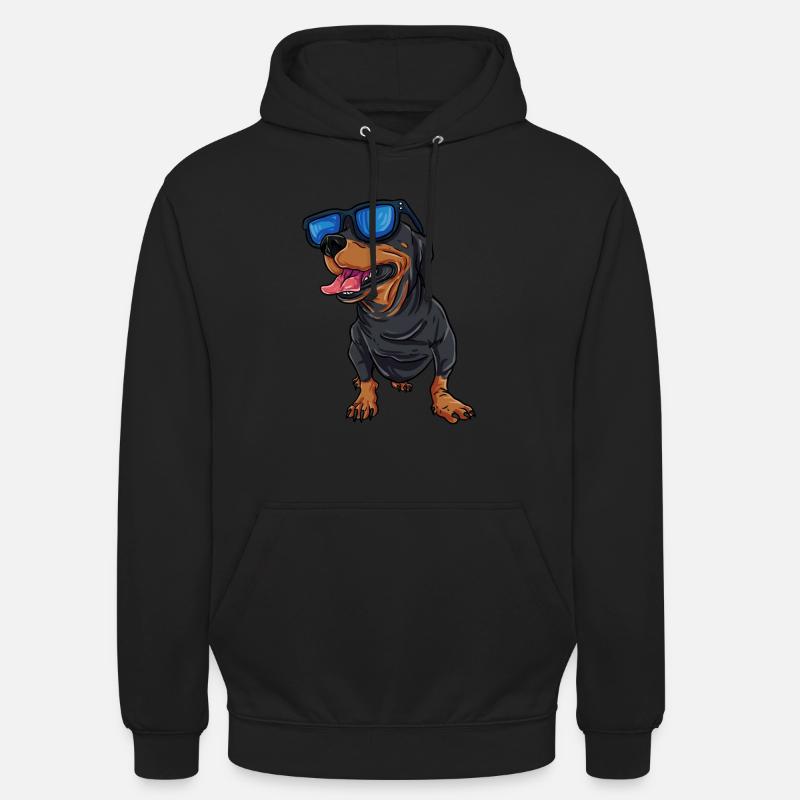Teckel cool Teckel - Sweat-shirt à capuche unisexe - noir