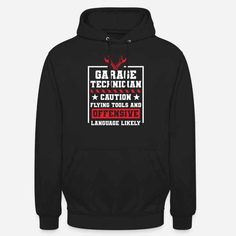 Mécanicien de garage - Sweat-shirt à capuche unisexe - noir