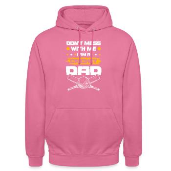cricket papa - Unisex Hoodie - Pink - Vorne - Alina (178cm) & Michal (187cm)