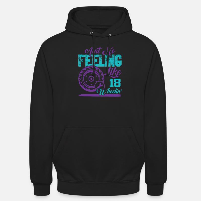 Trucker Saying Cool Trucks - Unisex Hoodie - black