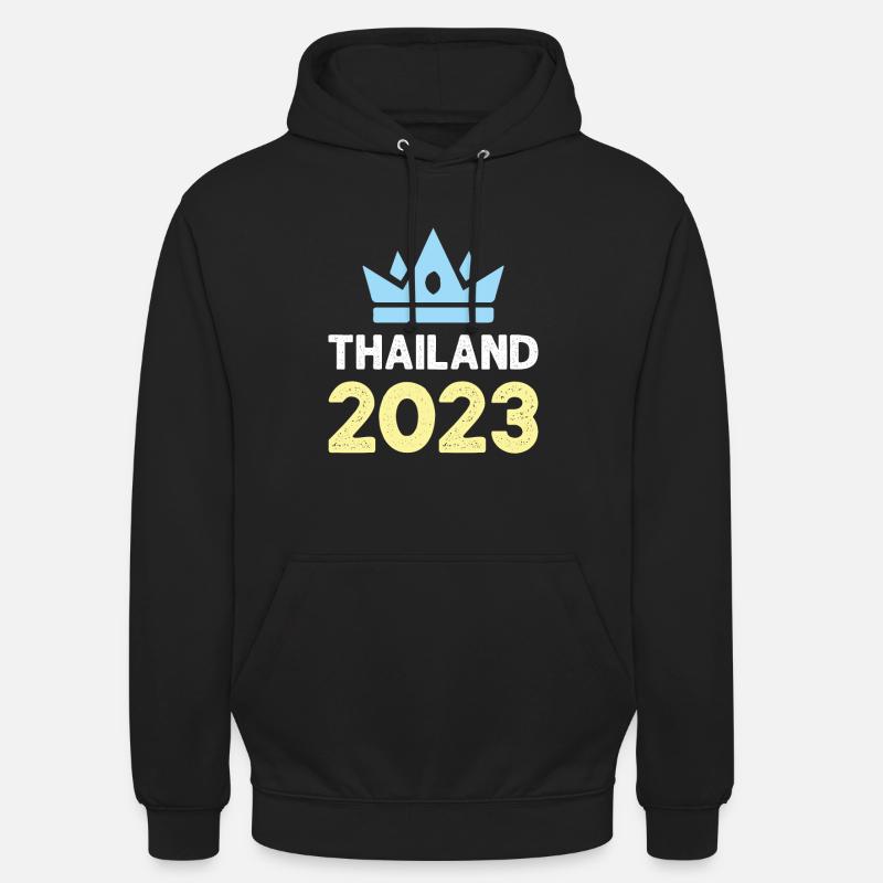 Thaïlande 2023 Krone - Sweat-shirt à capuche unisexe - noir