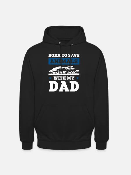Animal welfare dad - Unisex Hoodie - black
