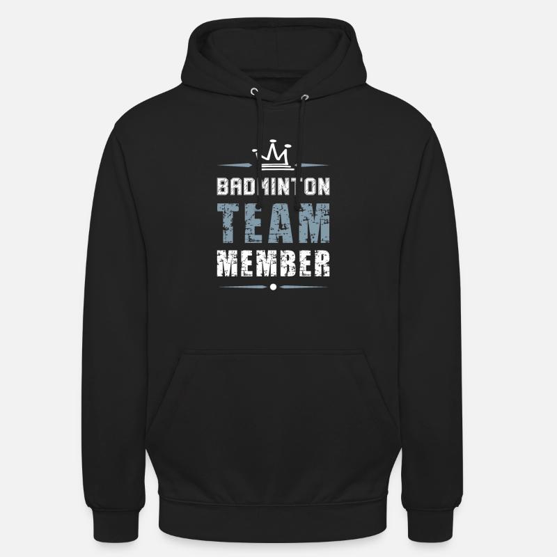 Équipe de badminton - Sweat-shirt à capuche unisexe - noir