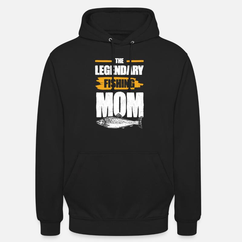 Maman de pêche - Sweat-shirt à capuche unisexe - noir