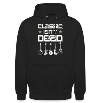 rock musik classic - Unisex Hoodie - Schwarz - Vorne - Alina (178cm) & Michal (187cm)