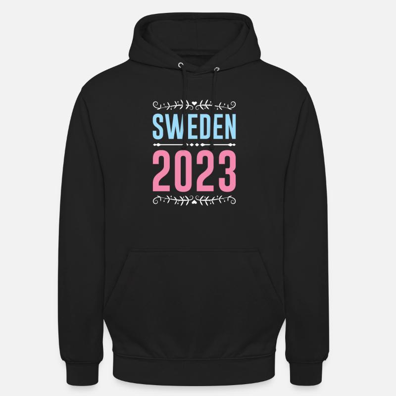 Suède 2023 - Sweat-shirt à capuche unisexe - noir