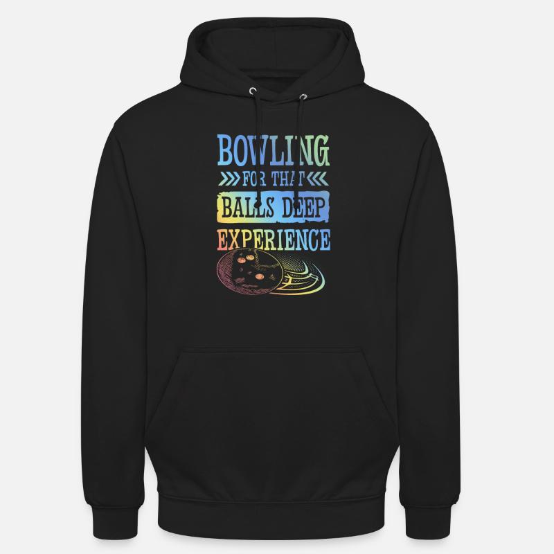 Expérience de bowling - Sweat-shirt à capuche unisexe - noir