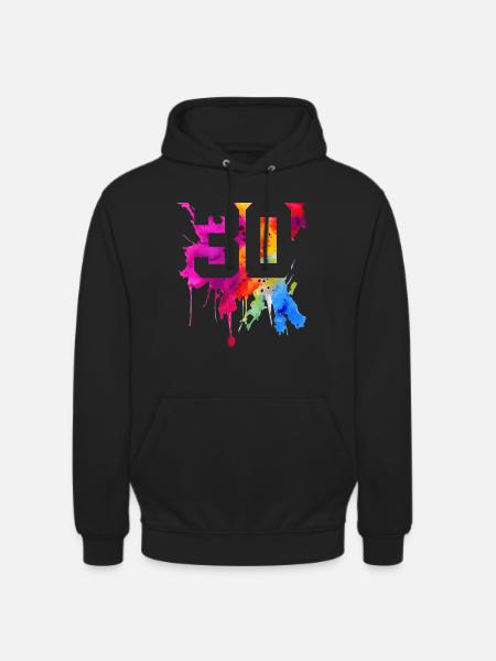 30 YEARS 30TH BIRTHDAY - Unisex Hoodie - black