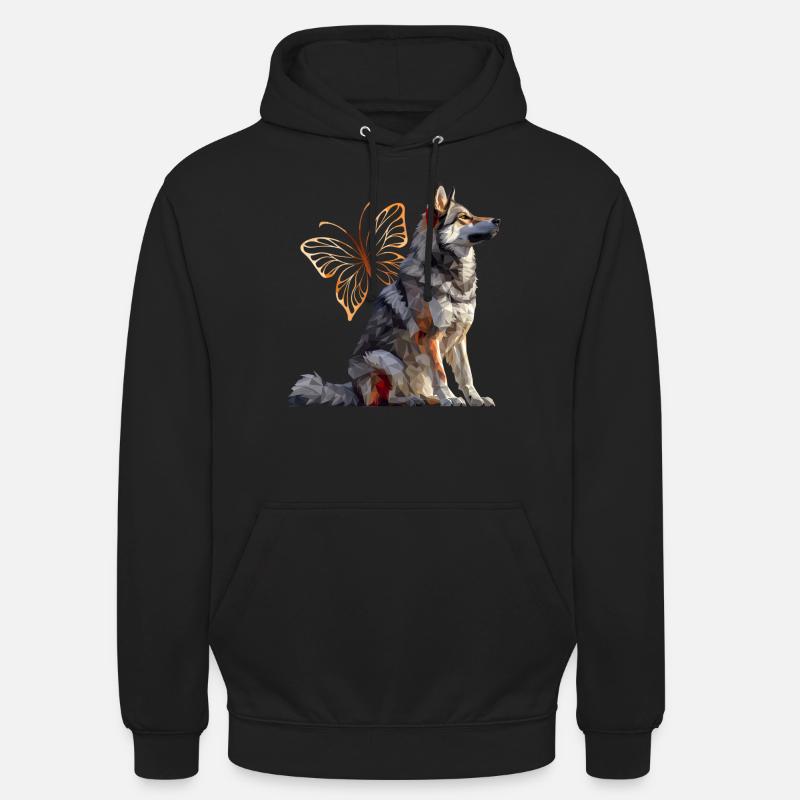 Chien d’élan - Sweat-shirt à capuche unisexe - noir