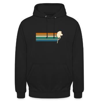 Steckenpferd Hobby Horsing - Unisex Hoodie - Schwarz - Vorne - Alina (178cm) & Michal (187cm)