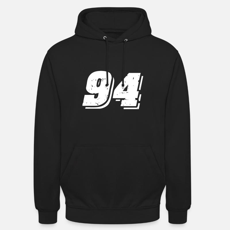 Symbole numérique 94 - Sweat-shirt à capuche unisexe - noir