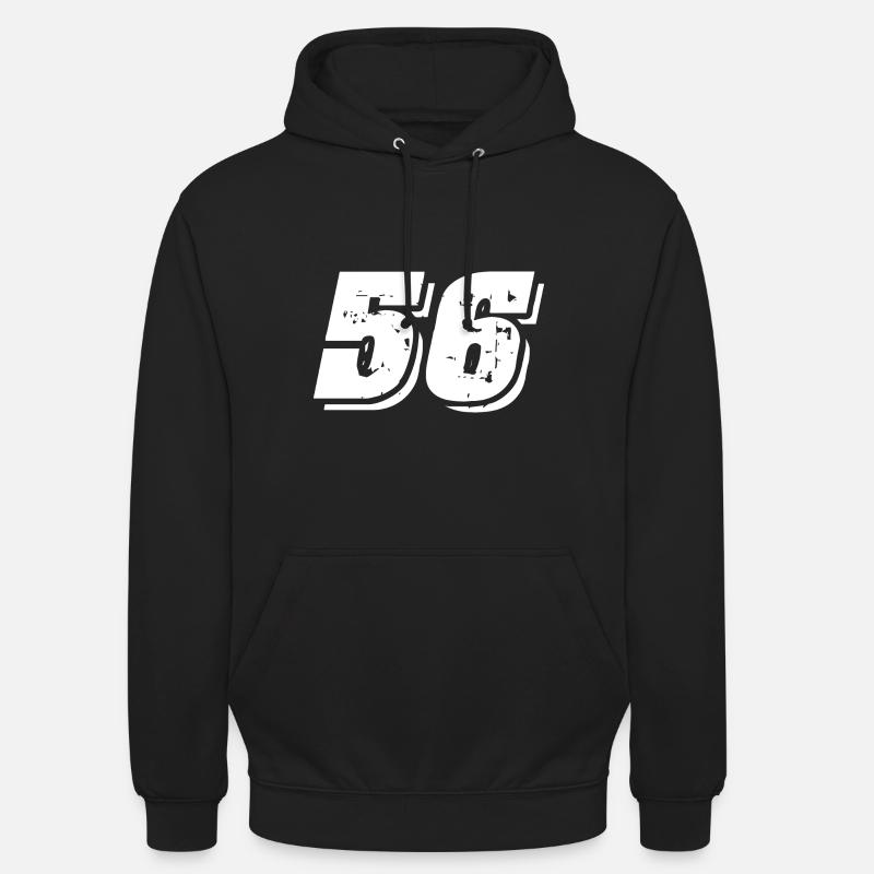56 Symbole numérique - Sweat-shirt à capuche unisexe - noir