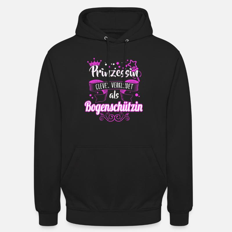Bogenschießen Bogenschütze Spruch Geschenk - Unisex Hoodie - Schwarz