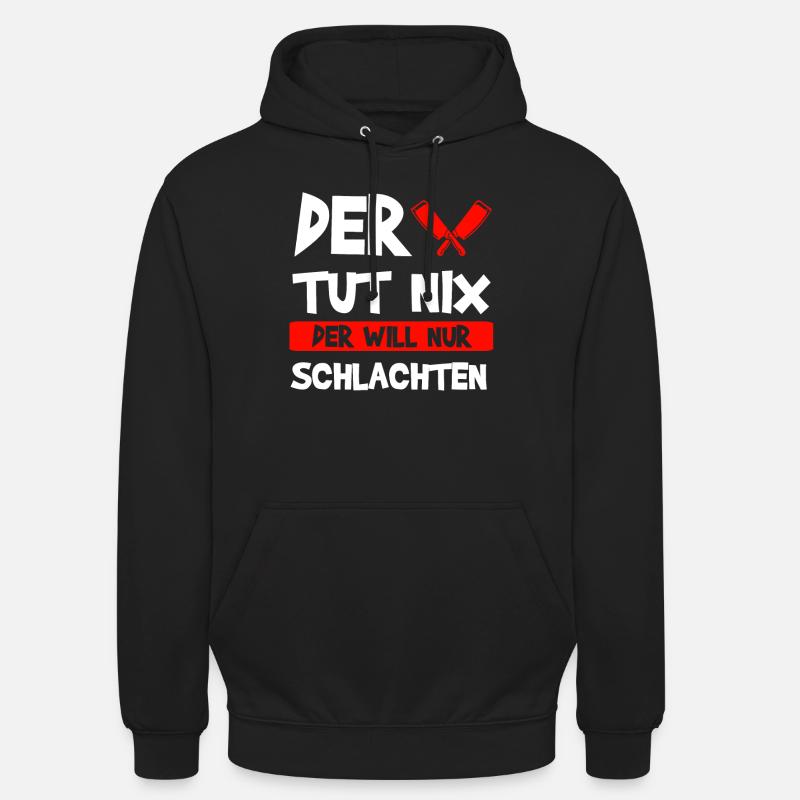 Fleischer Fleisch Metzger Geschenk - Unisex Hoodie - Schwarz